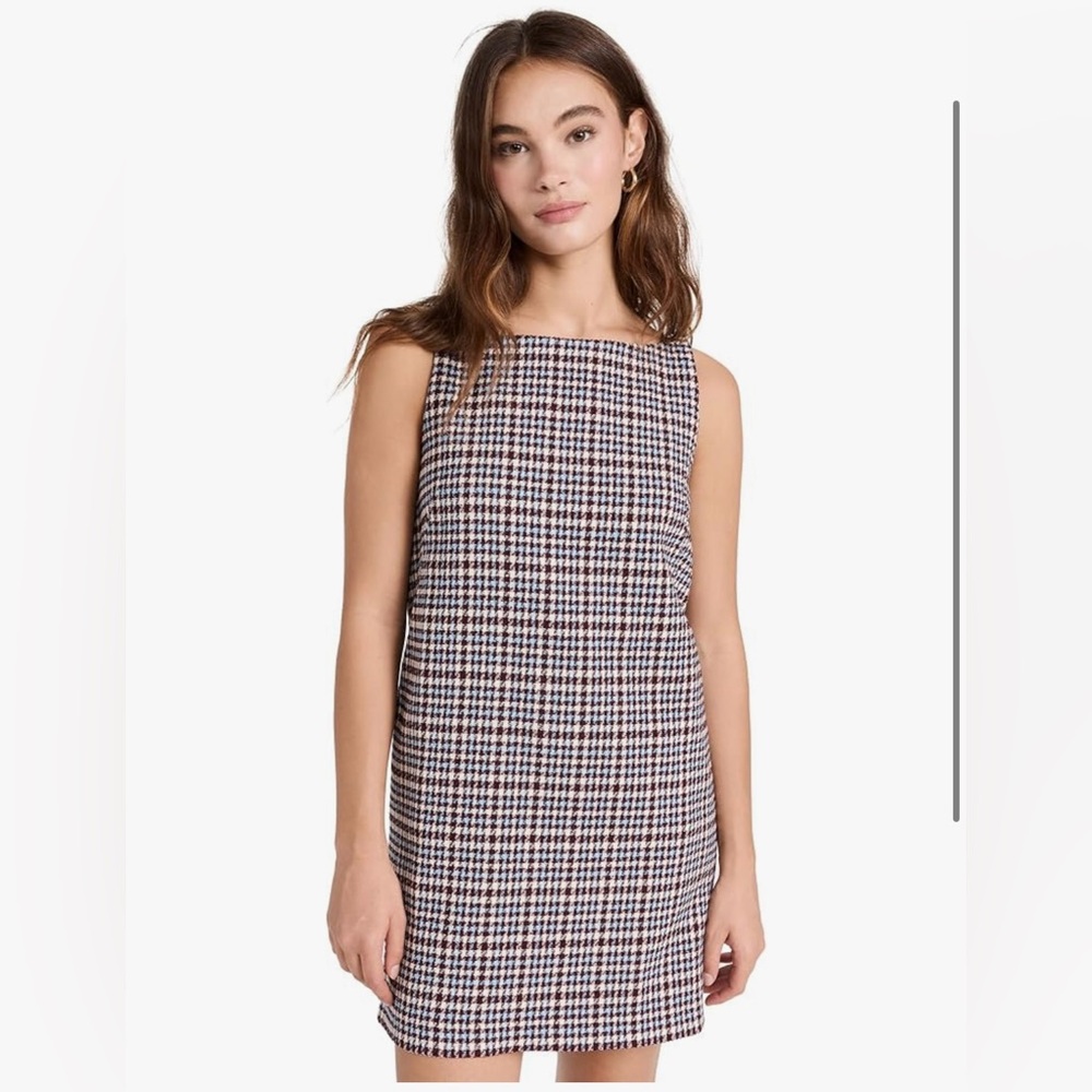 Rebecca Taylor Women's Techy Houndstooth Shift Dress